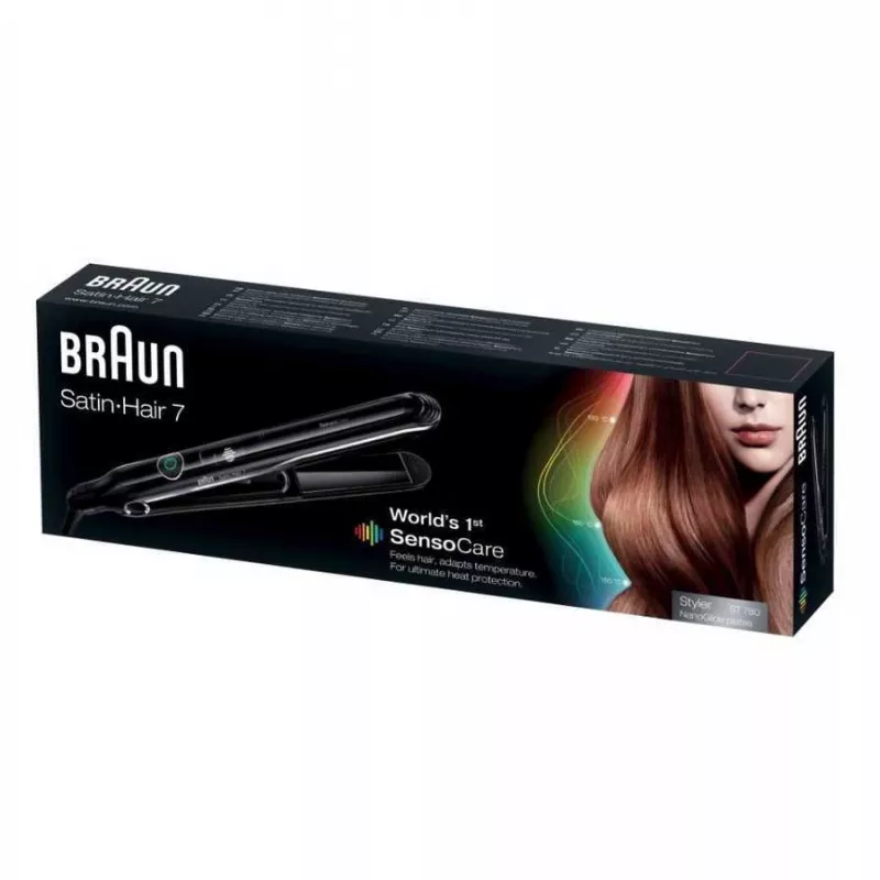 Braun Satin Hair 7 SensoCare ST780 suoristusrauta lämmin musta 2 m