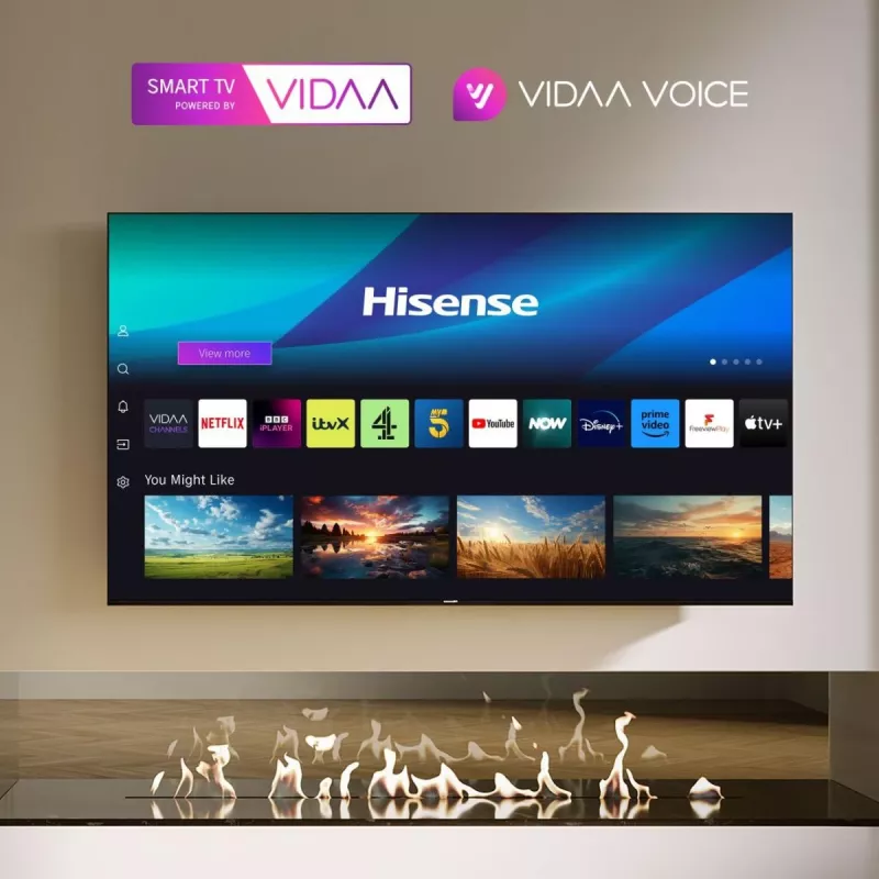 Hisense 75E6NT 190,5 cm (75 tuuman) 4K Ultra HD Smart TV Wi-Fi musta 350 cd/m²
