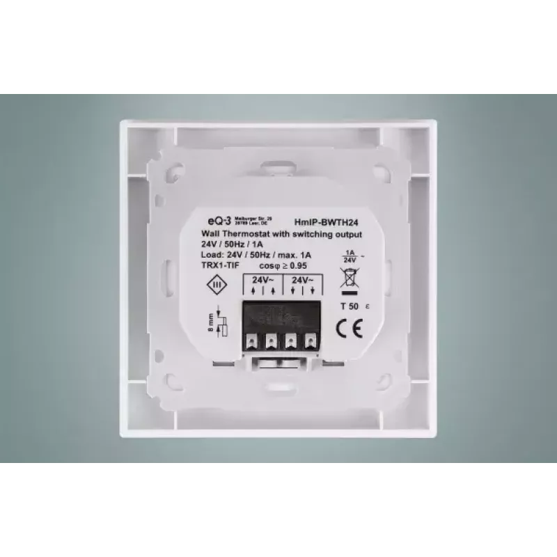 Termostaatti Homematic IP HmIP-BWTH24 RF valkoinen 24V LCD