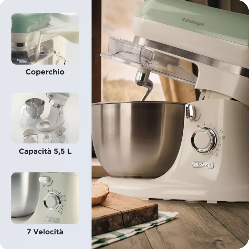 Yleiskone Ariete 1588 2 400 W 5,5 L vihreä valkoinen