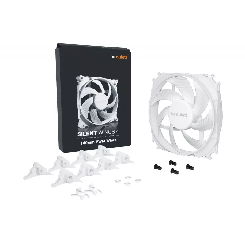be quiet! SILENT WINGS 4 | 140mm PWM valkoinen tietokonekotelon tuuletin 14 cm 1 kpl