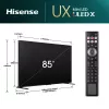 Hisense 85UXNQ 215 cm (85 tuuman) 4K Ultra HD QLED-televisio, 120 Hz, AMD FreeSync, kolmoisvirittimellä, musta