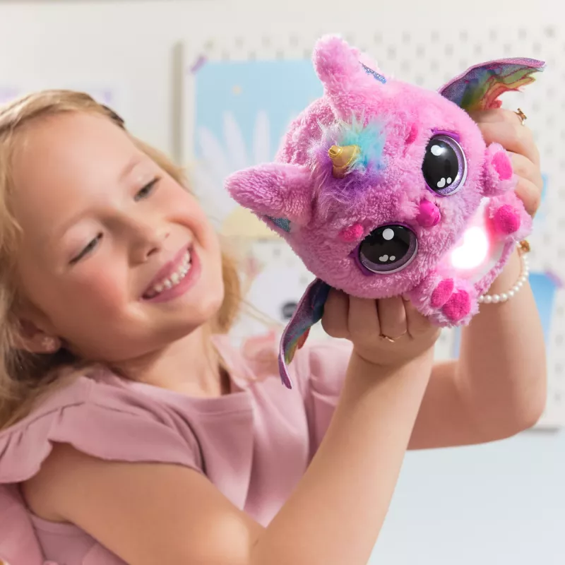Hatchimals Alive Mystery Hatch Pufficorn Spinmaster AA-paristo pinkki valkoinen