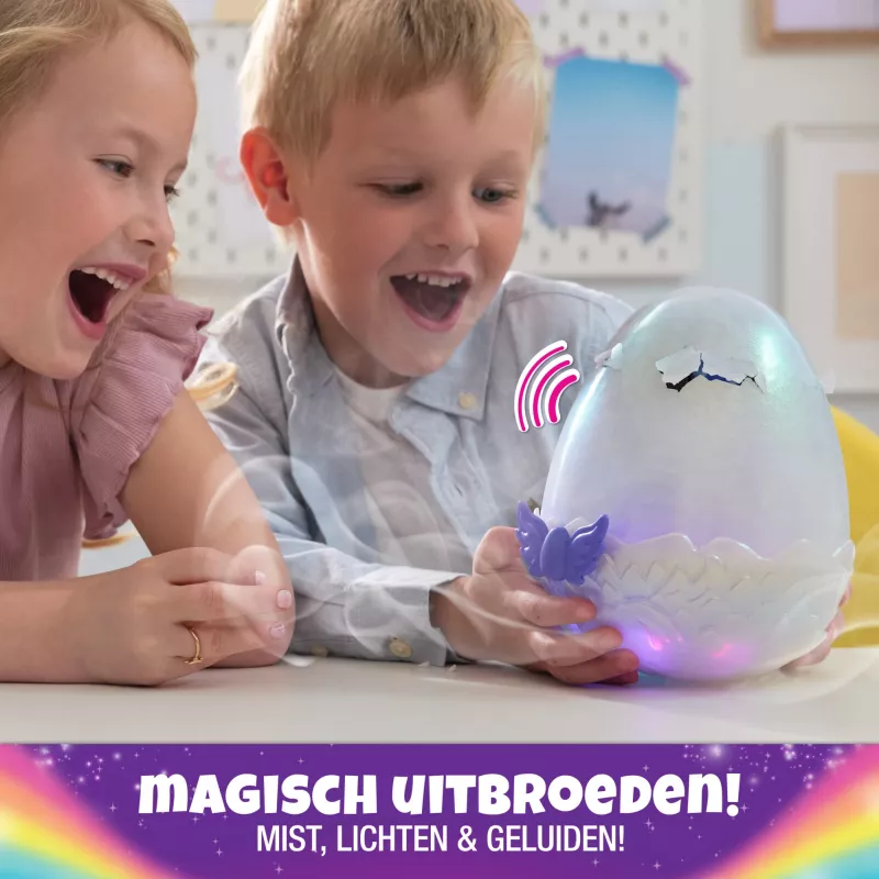 Hatchimals Alive Mystery Hatch Draggle Spinmaster pinkki valkoinen AA