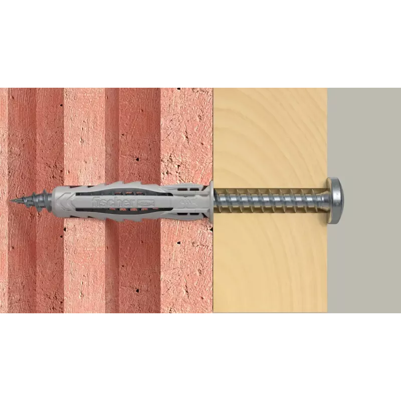 Ruuvi- ja tulppasarja Fischer 567935 100 kpl nailon 6 mm porausreikä