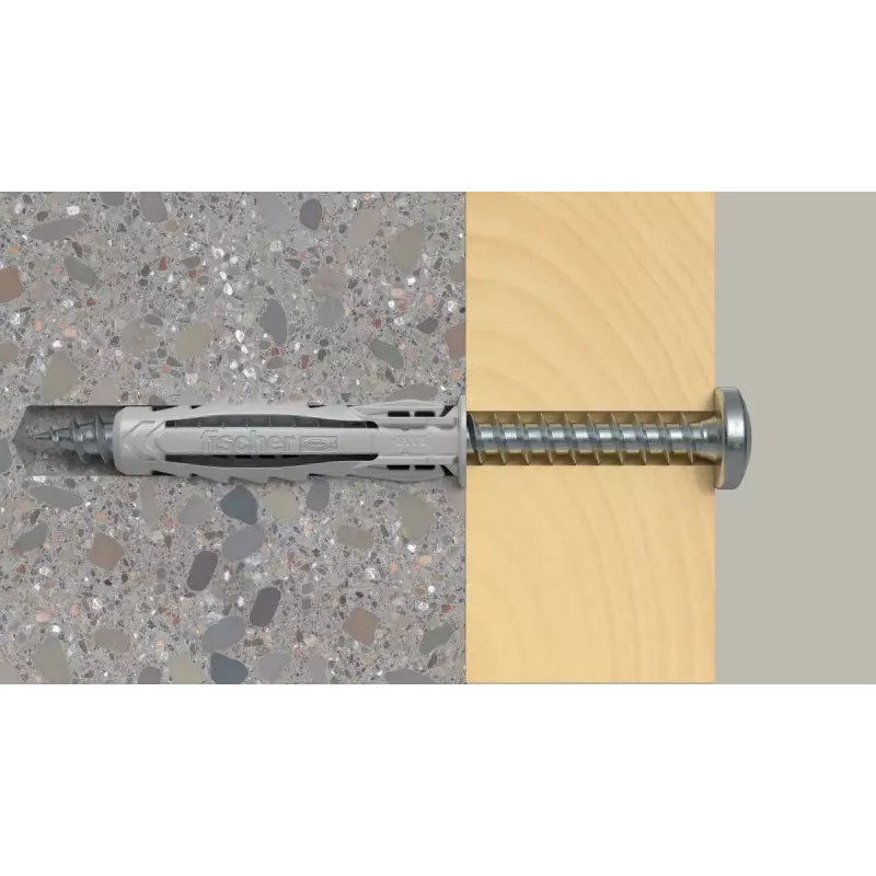 Ruuvi- ja tulppasarja Fischer 567935 100 kpl nailon 6 mm porausreikä