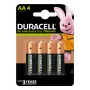 Duracell 4 LR06 1300mAh ladattava akku nikkelimetallihydridi (NiMH)
