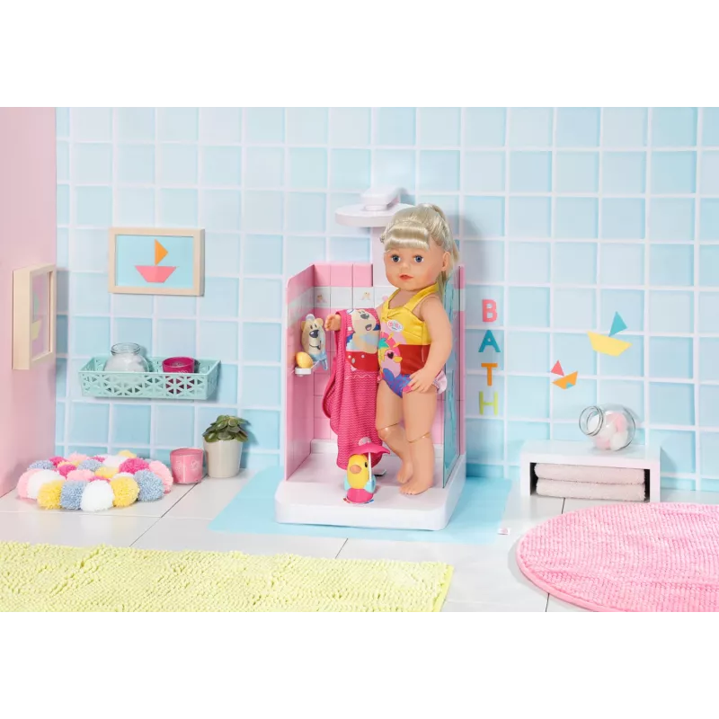 Nukenkylpy BABY born Bath Walk in Shower suositeltu ikä 3 vuotta