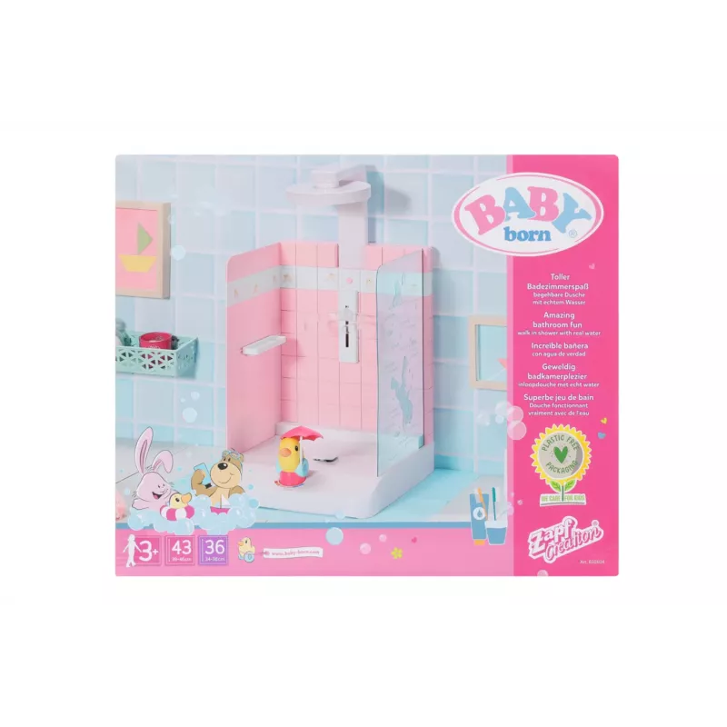 Nukenkylpy BABY born Bath Walk in Shower suositeltu ikä 3 vuotta
