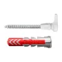Ruuvikoukku- ja tulppasarja Fischer 564169 25 kpl muovi 8 mm