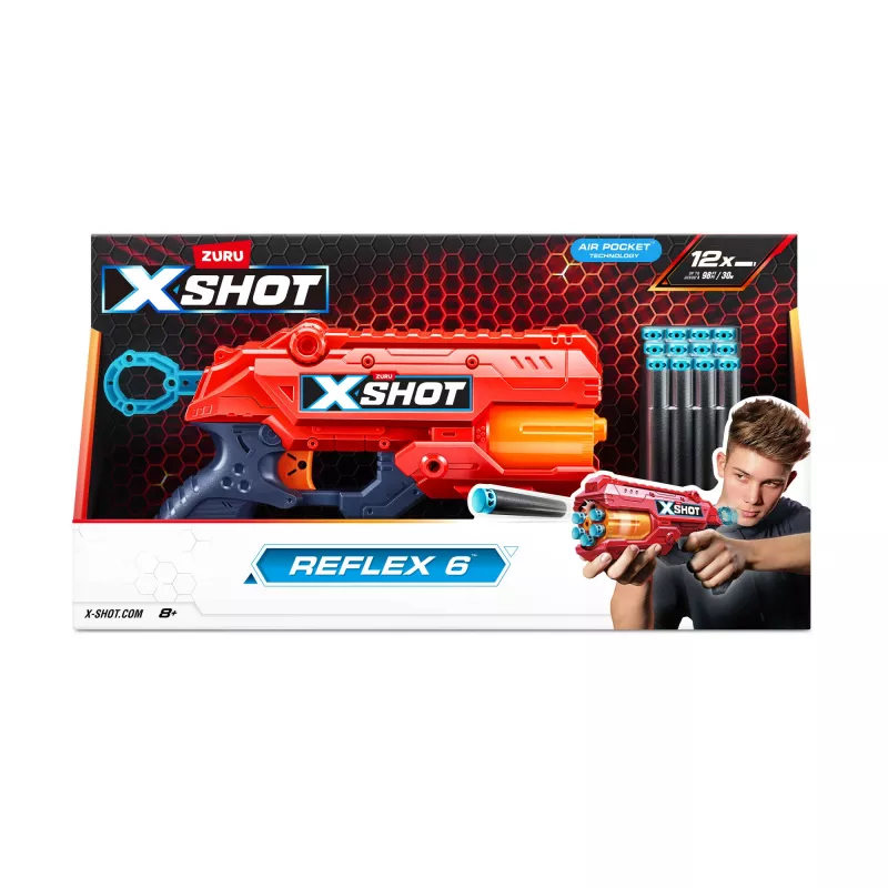 ZURU XSHOT Excel Reflex 6 nuolipyssy nuolilla