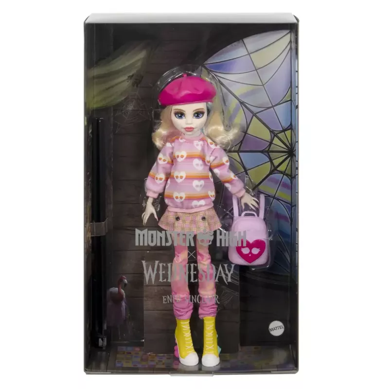 Muotinukke Mattel Monster High Wednesday Enid Sinclair monivärinen