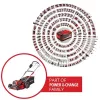 Käsikäyttöinen ruohonleikkuri Einhell GP-CM 36/47 S Li BL akku 47 cm 700 m²