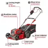Käsikäyttöinen ruohonleikkuri Einhell GP-CM 36/47 S Li BL akku 47 cm 700 m²