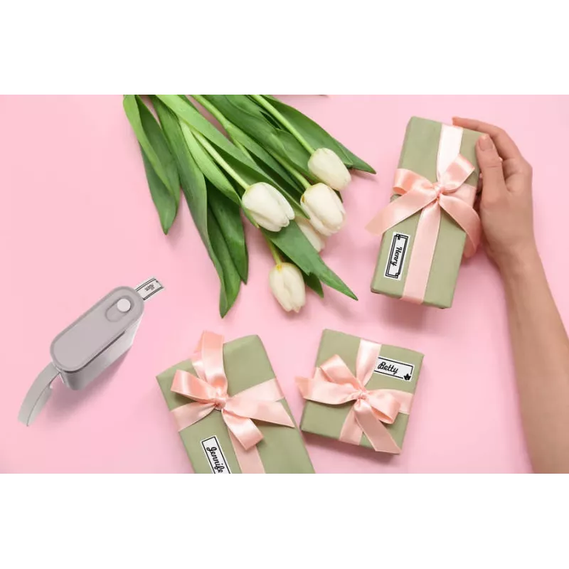 Peach PE110 tarratulostin, suoralämpötulostus, Bluetooth, sisäinen akku, valkoinen