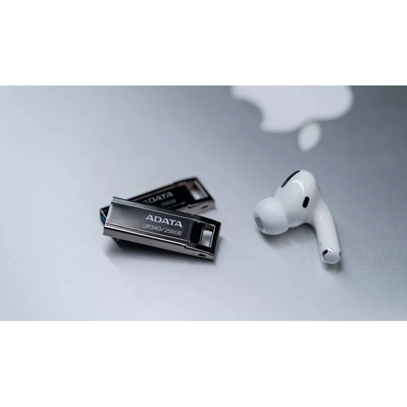 ADATA UR340 USB-muistitikku 256 GB USB Type-A 3.2 Gen 1, lukunopeus jopa 100 MB/s, musta