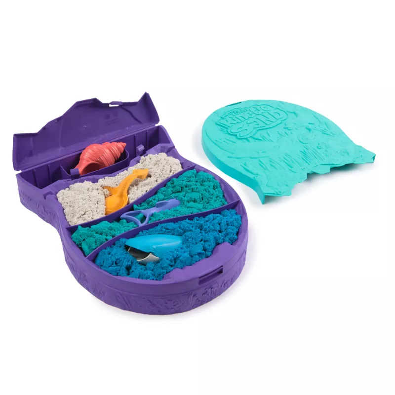 Lasten Kinetic Sand Spinmaster Project Planet Deep Sea — 680 g leikkihiekkaa merenelävätyökaluilla, monivärinen