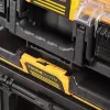 Työkalujen säilytyslaatikko DeWALT ToughSystem 2.0 musta läpinäkyvä keltainen 6 taskua