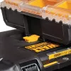 Työkalujen säilytyslaatikko DeWALT ToughSystem 2.0 musta läpinäkyvä keltainen 6 taskua