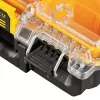 Työkalujen säilytyslaatikko DeWALT ToughSystem 2.0 musta läpinäkyvä keltainen 6 taskua