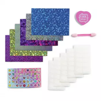 Cool Maker, Mix & Mani foliokynsisarja 6 foliolla ja tarroilla 5 DIY-manikyyriin (pakkaus voi vaihdella), askartelu- ja luovuuslelu yli 7-vuotiaille lapsille