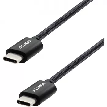 USB-C–USB-C-kaapeli ADATA CACC-100PN-BK, USB 2.0, 1 m, musta
