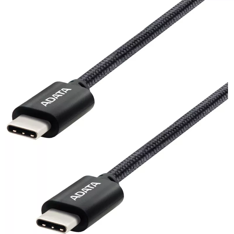 USB-C–USB-C-kaapeli ADATA CACC-100PN-BK, USB 2.0, 1 m, musta
