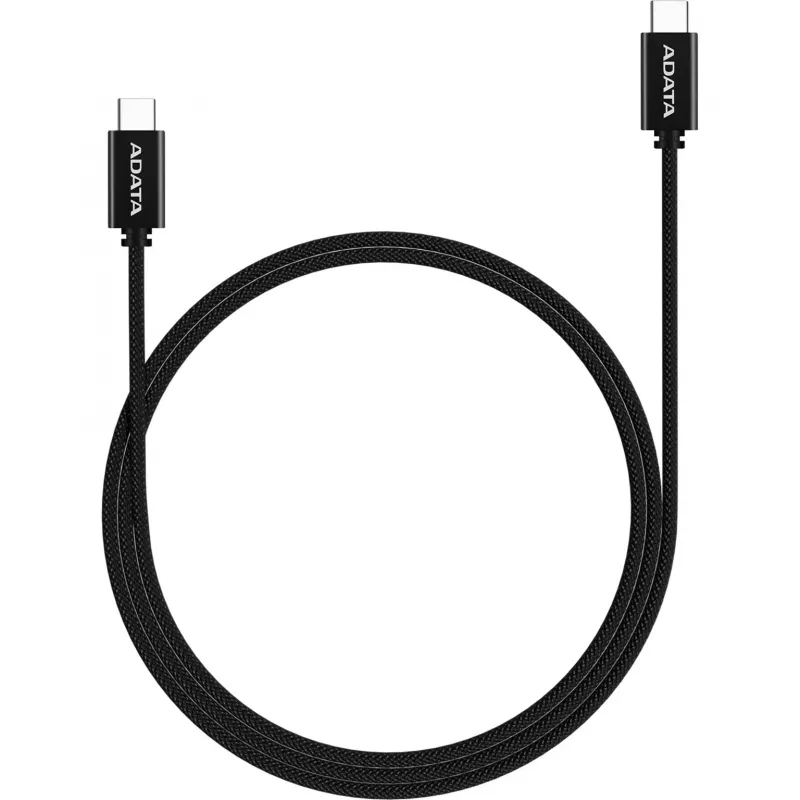 USB-C–USB-C-kaapeli ADATA CACC-100PN-BK, USB 2.0, 1 m, musta