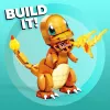 MEGA Pokémon Build & Show Charmander lelunrakennussarja, 10 cm korkea,