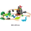 Rautatiesarja Ravensburger Dinosaur Deluxe Set BRIO World 63610400 interaktiivisilla toiminnoilla