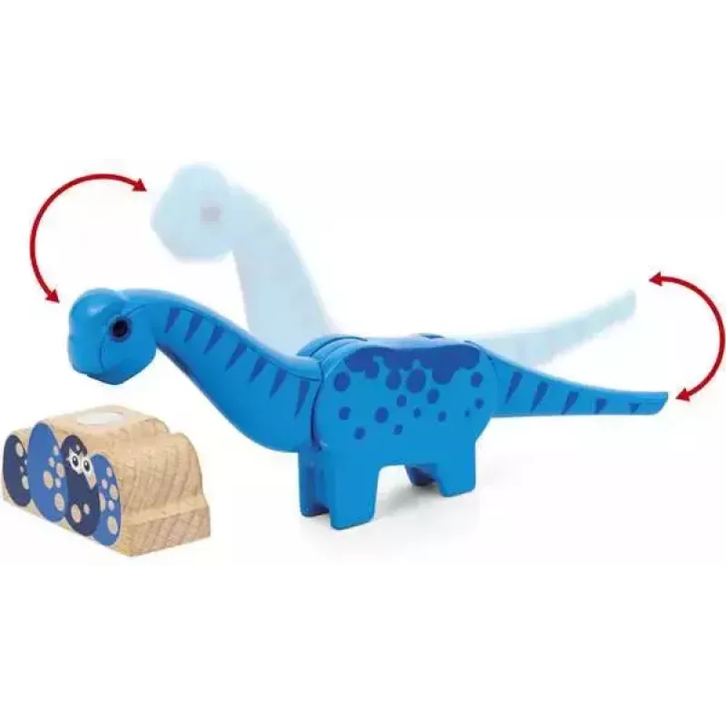 Juna BRIO Dinosaur Battery Train monivärinen puu 3+