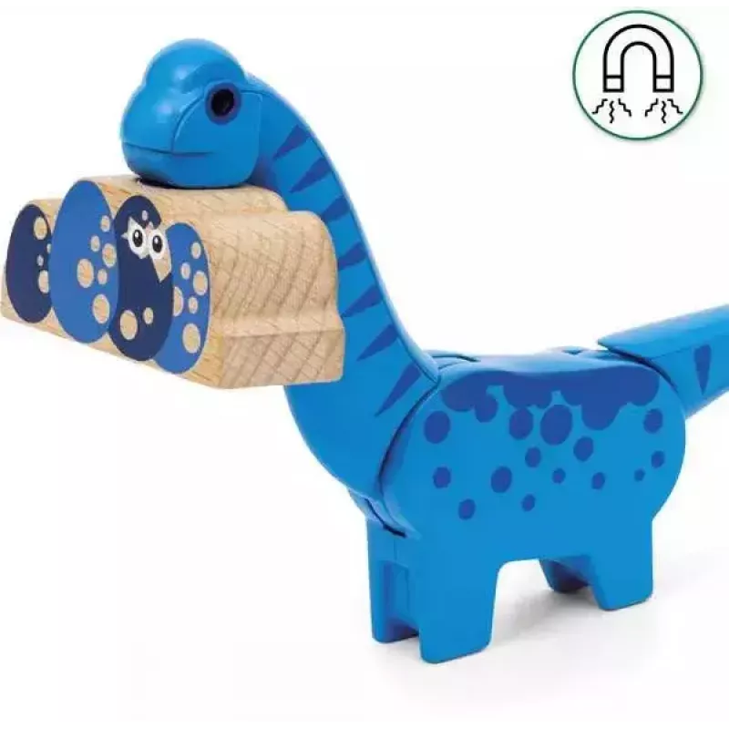 Juna BRIO Dinosaur Battery Train monivärinen puu 3+