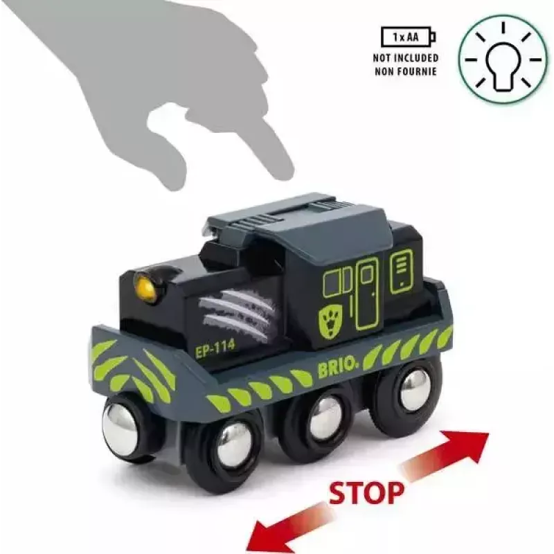 Juna BRIO Dinosaur Battery Train monivärinen puu 3+