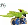 Juna BRIO Dinosaur Battery Train monivärinen puu 3+