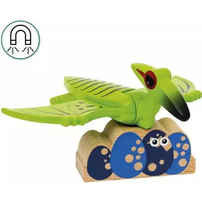 Juna BRIO Dinosaur Battery Train monivärinen puu 3+