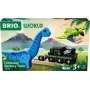 Juna BRIO Dinosaur Battery Train monivärinen puu 3+