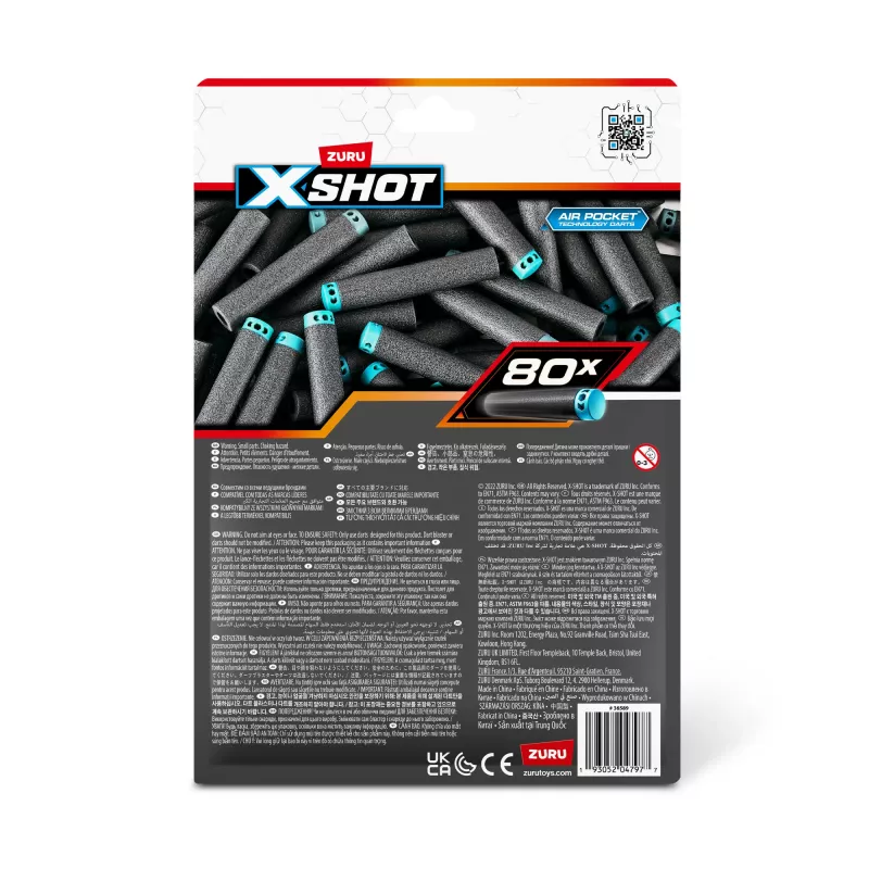 XSHOT Excel tikat täydennyspakkaus (80 tikkaa) ZURU