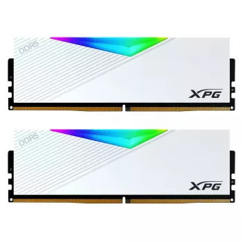 DIMM 64 GB DDR5-6000 (2x 32 GB) Dual-Kit, muisti valkoinen, AX5U6000C3032G-DCLARWH, Lancer RGB, INTEL XMP