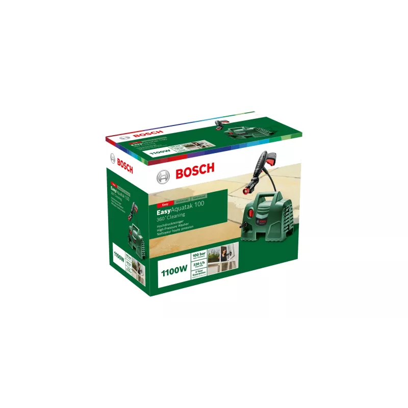 Bosch Easy Aquatak 100 painepesuri kompakti sähkö 270 l/h 1100 W vihreä