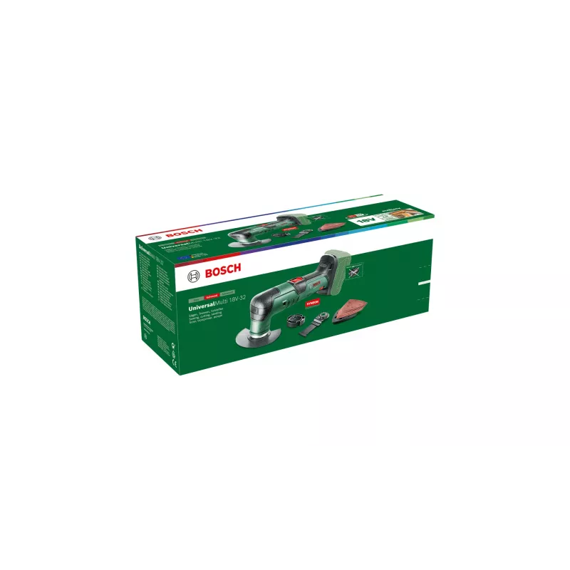 Bosch UniversalMulti 18V-32 musta, vihreä 19000 OPM