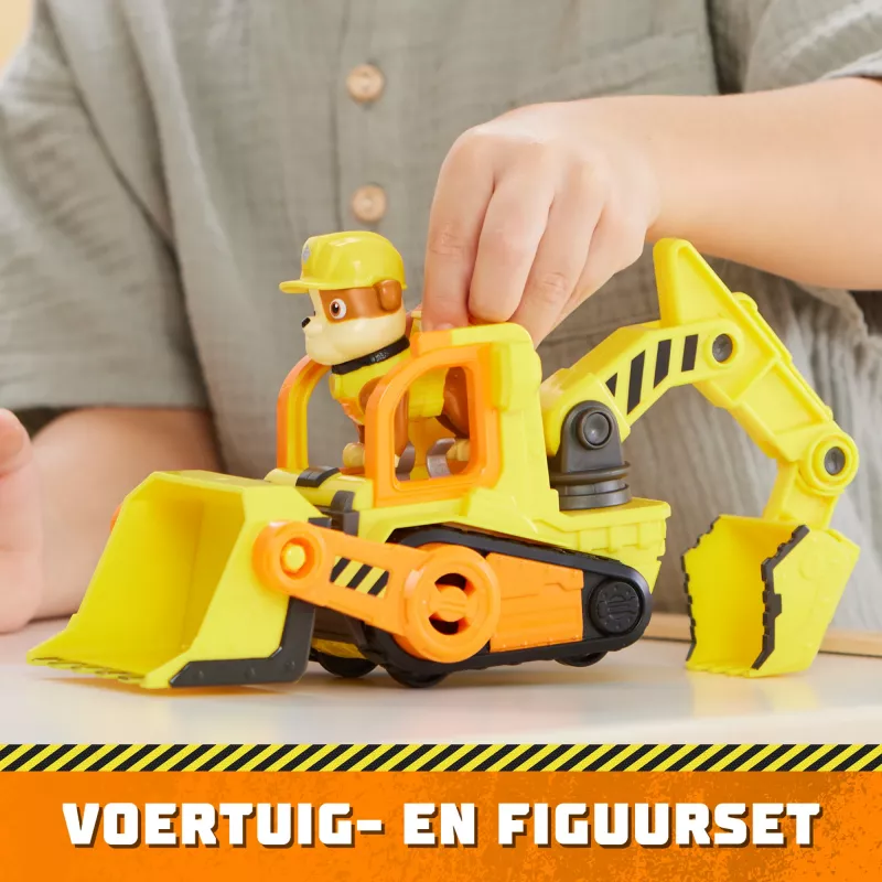 Puskutraktorilelu Spinmaster Rubble’s Bulldozer – muovirakenne, yli 3-vuotiaille lapsille, musta/oranssi/keltainen