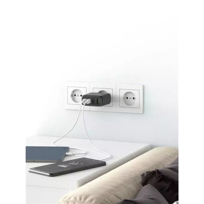 Goobay laturi 64819 AC-pikalaturi sisäkäyttöön musta 3 USB Type-C