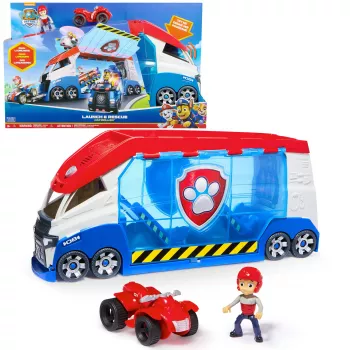 Ajoneuvosetti Spinmaster PAW Patrol Launche & Rescue Patroller, muovi, värikäs, yli 3-vuotiaille lapsille