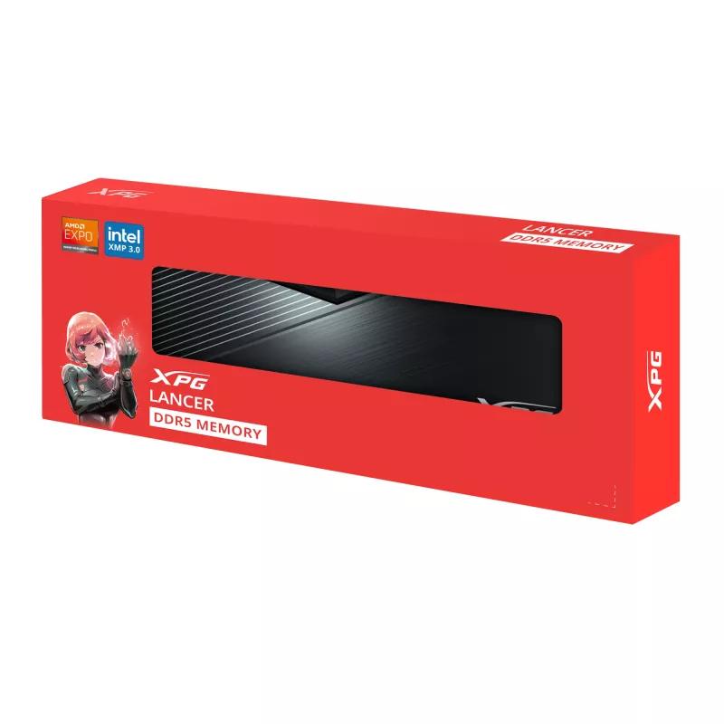 DIMM 16 GB DDR5-6000 (1x 16 GB), muisti musta, AX5U6000C4816G-SLABBK, XPG Lancer Blade, INTEL XMP, AMD EXPO