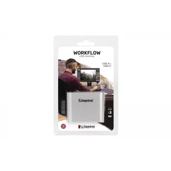 Kingston Technology USB 3.2 Gen 1 Workflow 5G USB-A ja USB-C minikeskitin
