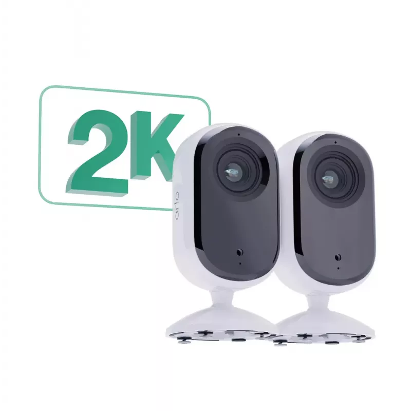 IP-valvontakamera Arlo Essential 2K Indoor Security Camera 2 kpl:n pakkaus langaton sisäkäyttöön