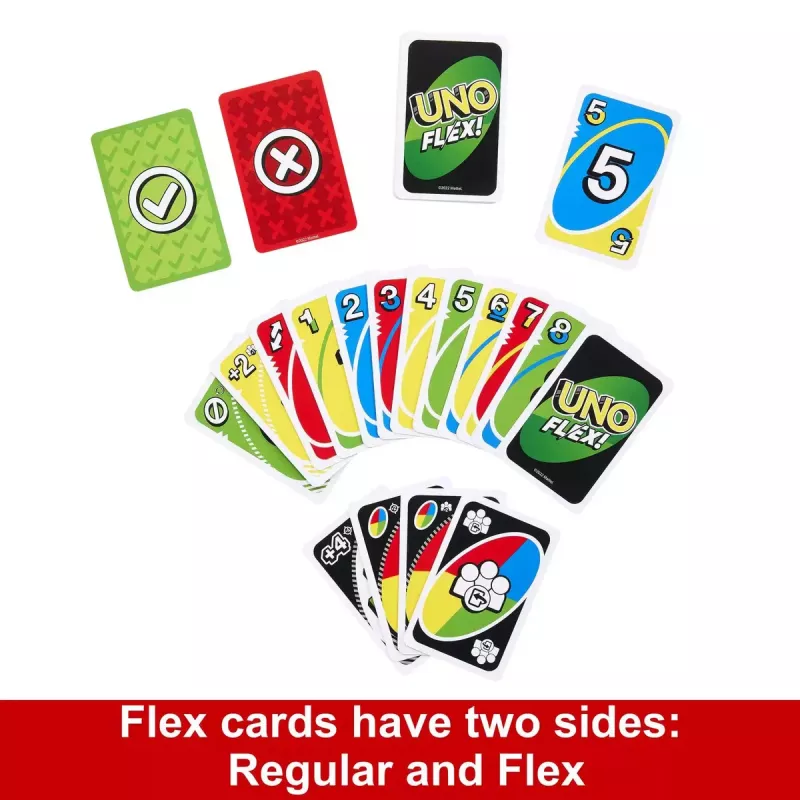 Korttipeli MATTEL Games UNO Flex — korttipeli, ikä 7+