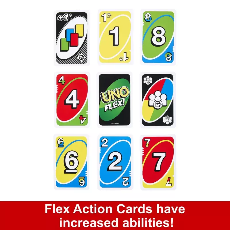Korttipeli MATTEL Games UNO Flex — korttipeli, ikä 7+