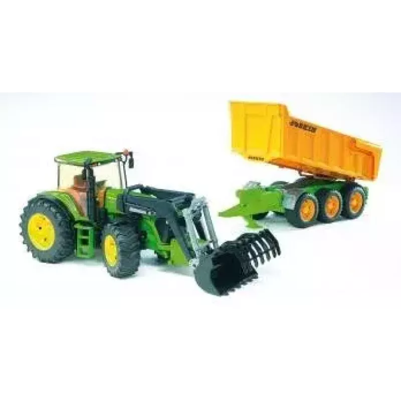 Bruder Joskin kippiperävaunu, 1:16, vihreä/keltainen