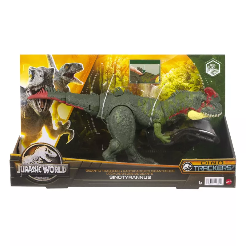 Jurassic World GIGANTIC TRACKERS Sinotyrannus vihreä punainen muovi 4+